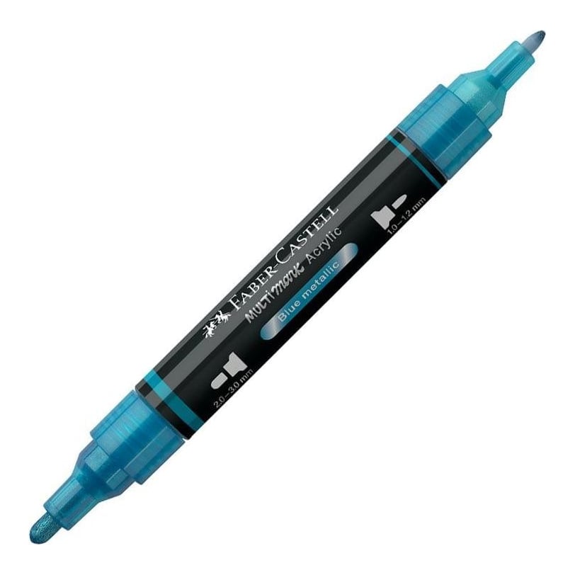 Marker Acrilic Multimark Cul. 292 Albastru Metalizat Faber-castell