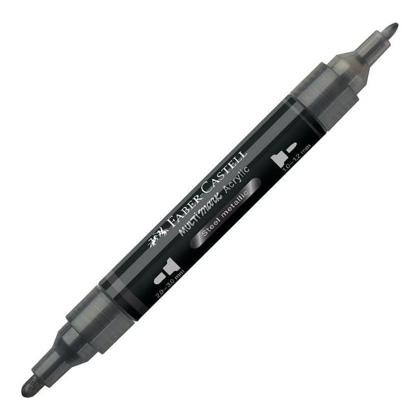 Marker Acrilic Multimark Cul. 297 Otel Metalizat Faber-castell