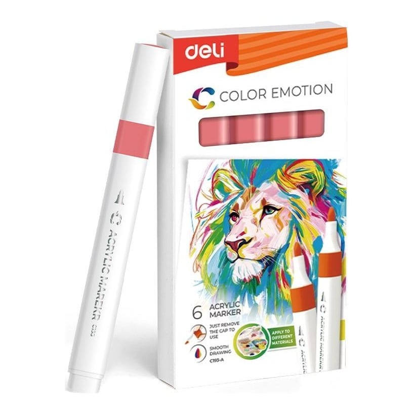 Marker Acrilic Portocaliu Inchis Color Emotion Deli