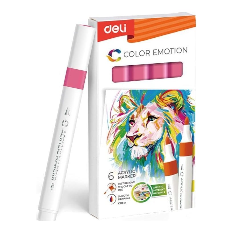 Marker Acrilic Rose Color Emotion Deli
