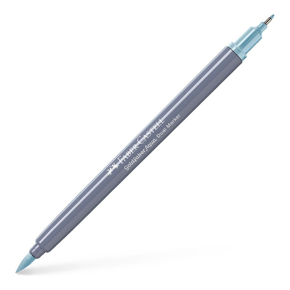 Marker Solubil 2 Capete Goldfaber Albastru Aqua 164 Faber-castell