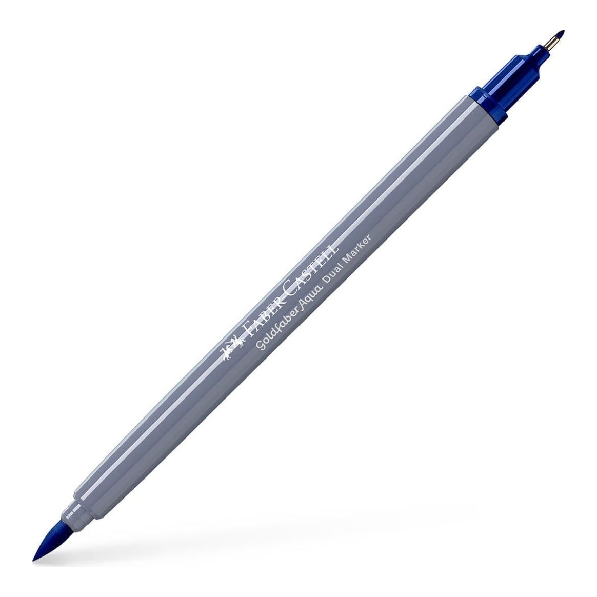 Marker Solubil 2 Capete Goldfaber Albastru Heliu Roscat 151 Faber-castell