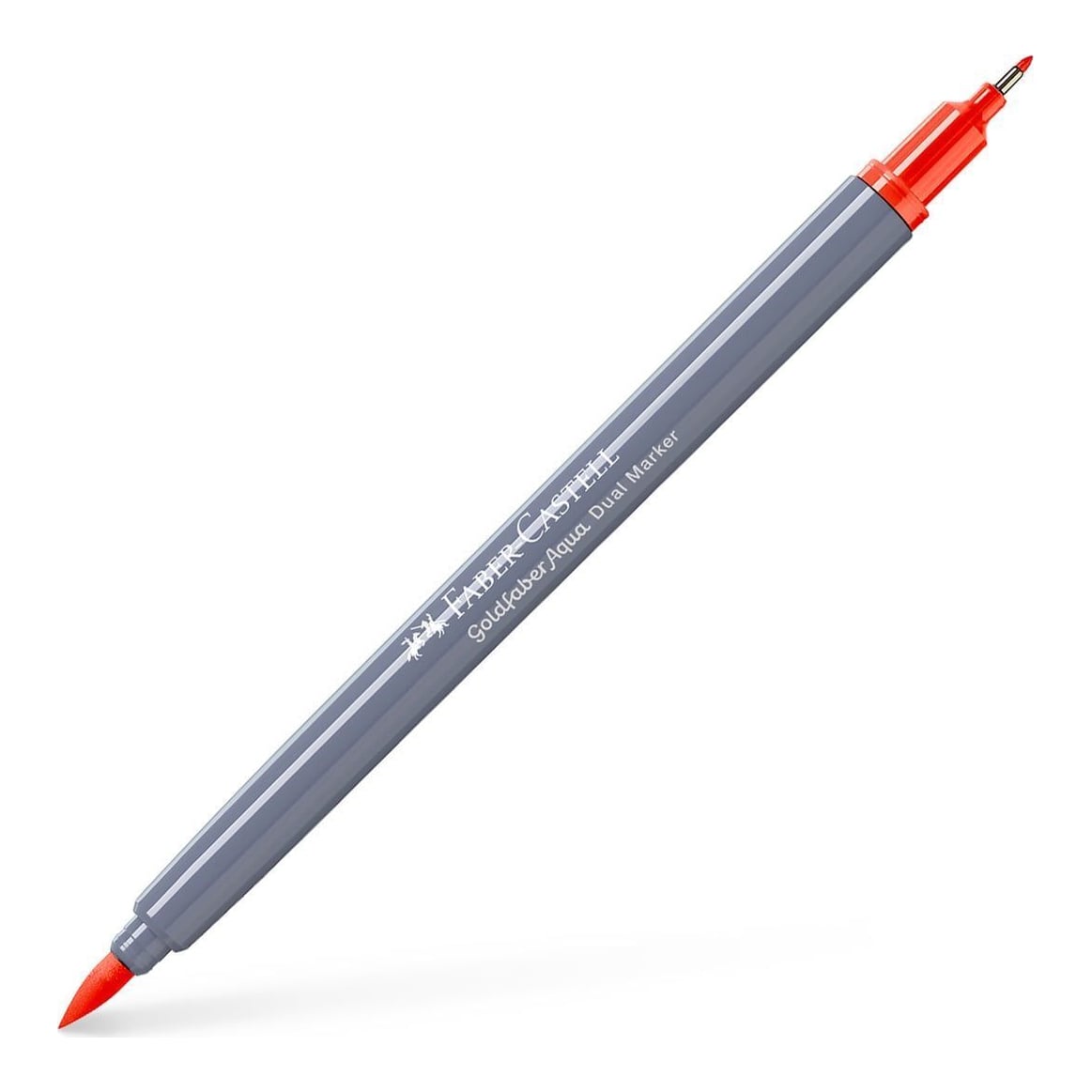 Marker Solubil 2 Capete Goldfaber Portocaliu Camium Inchis 115 Faber-castell