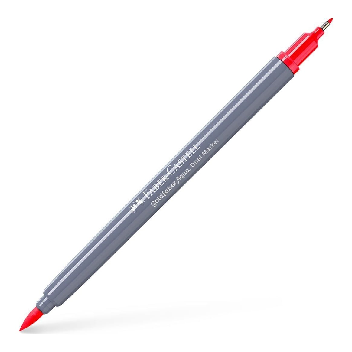 Marker Solubil 2 Capete Goldfaber Rosu Aprins 122 Faber-castell