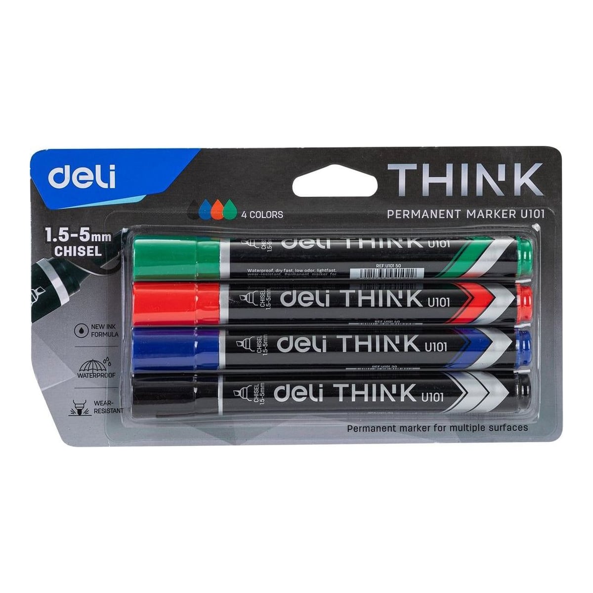Marker Permanent 4/Set Varf Tesit Deli