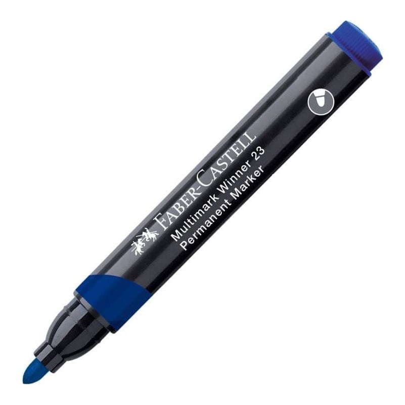 Marker Permanent Albastru Varf Rotund Multimark Winner 23 Faber-castell