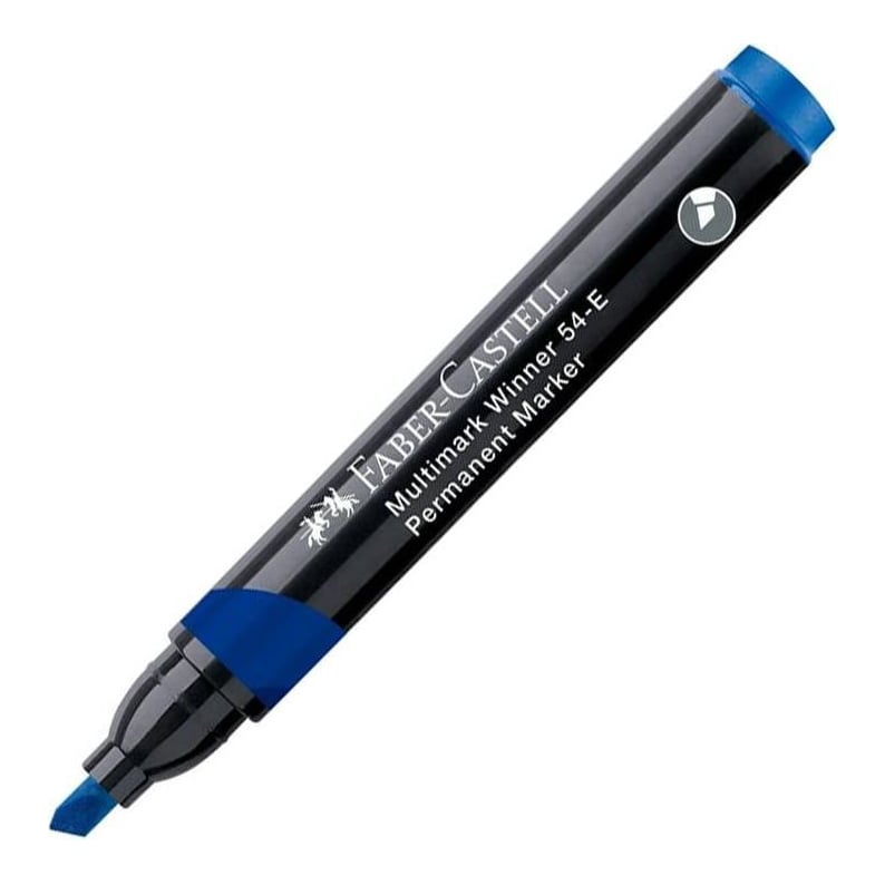 Faber-Castell Marker Permanent Albastru Varf Tesit Multimark Winner 54 2024 Fc