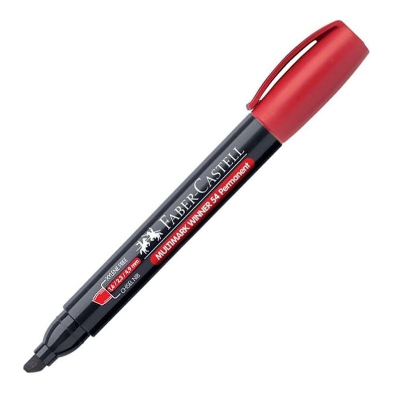Faber-Castell Marker Permanent Rosu Varf Tesit Multimark Winner 54 2024 Faber Castell