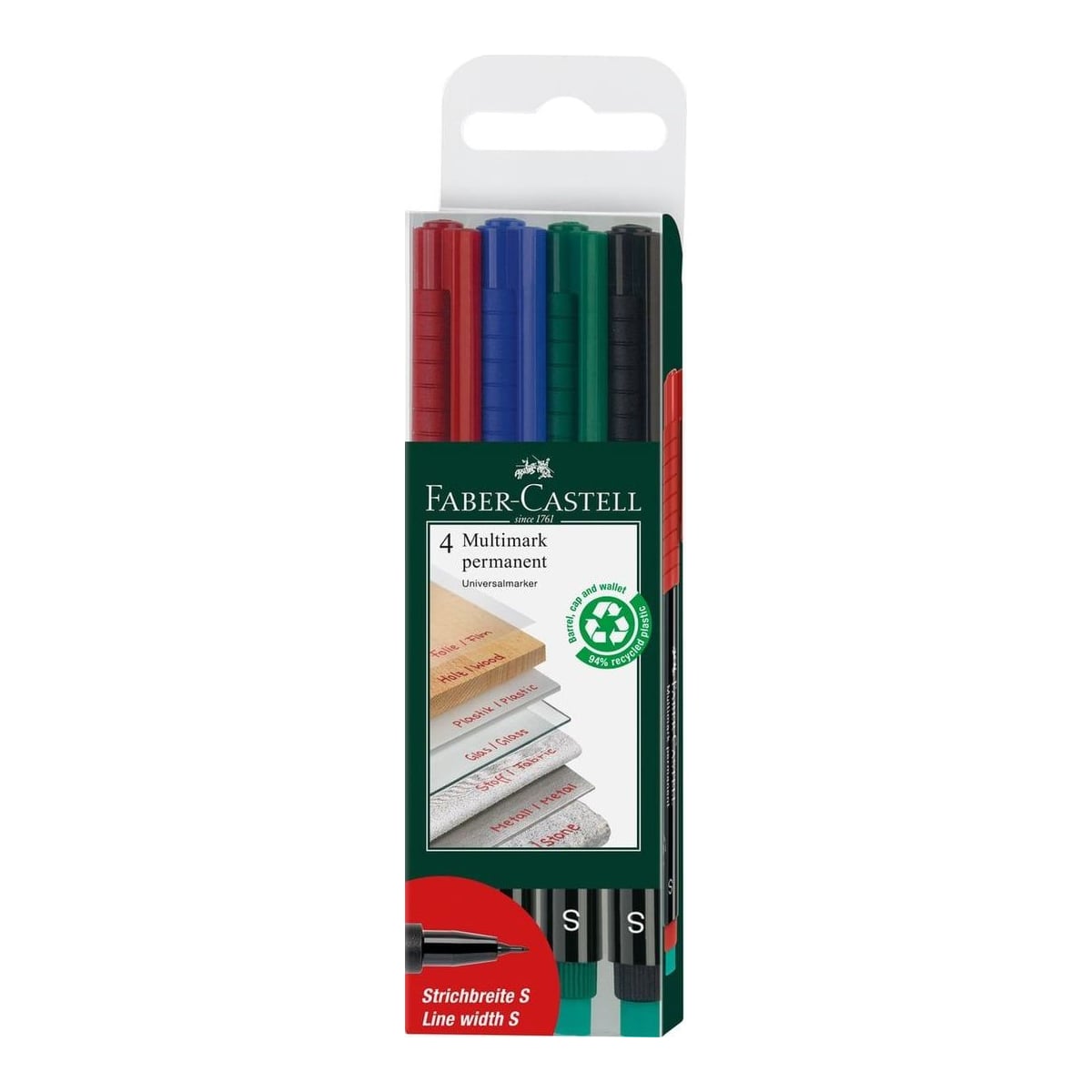 Marker Permanent Set 4 S Multimark Faber-castell