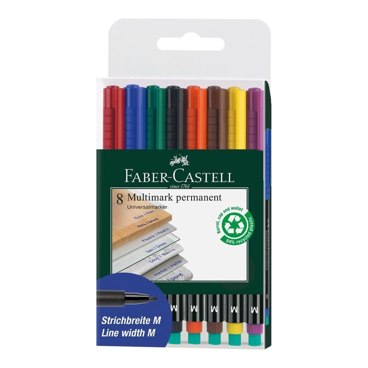 Marker Permanent Set 8 M Multimark Faber-castell