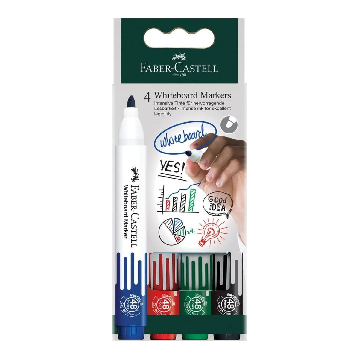 Marker Whiteboard Set 4 W20 Faber-castell