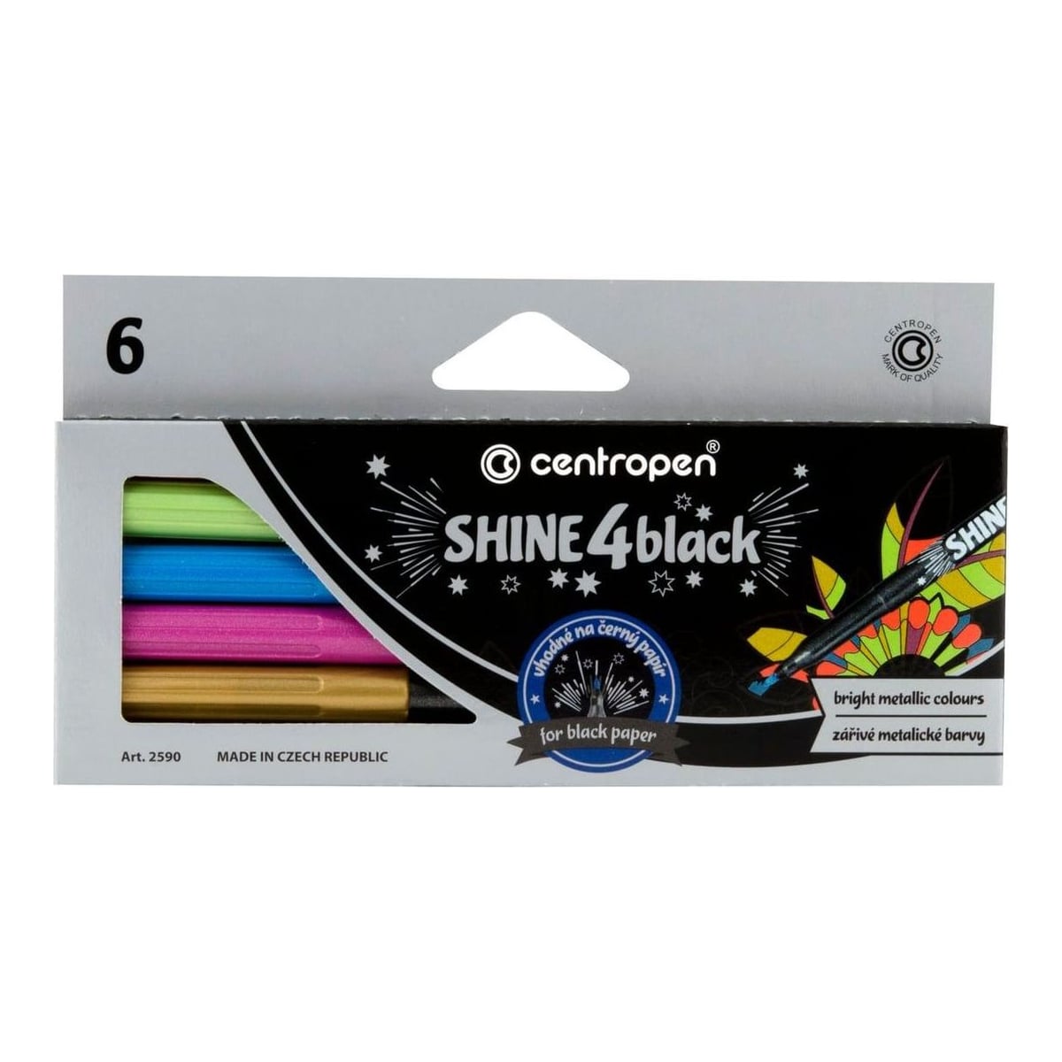 Markere Permanente Creative Slim 6/Set Centropen