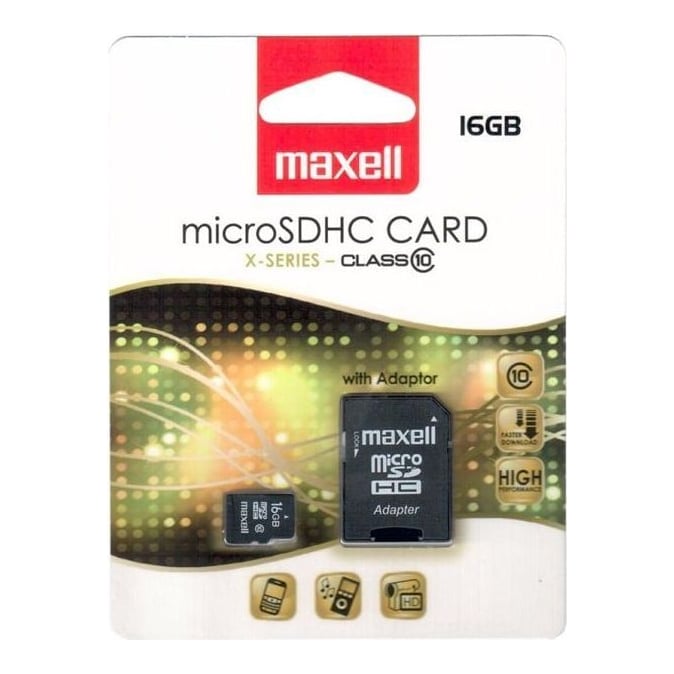 Memorie Micro Sdhc 16 GB CLS10 Cu Adaptor Maxell