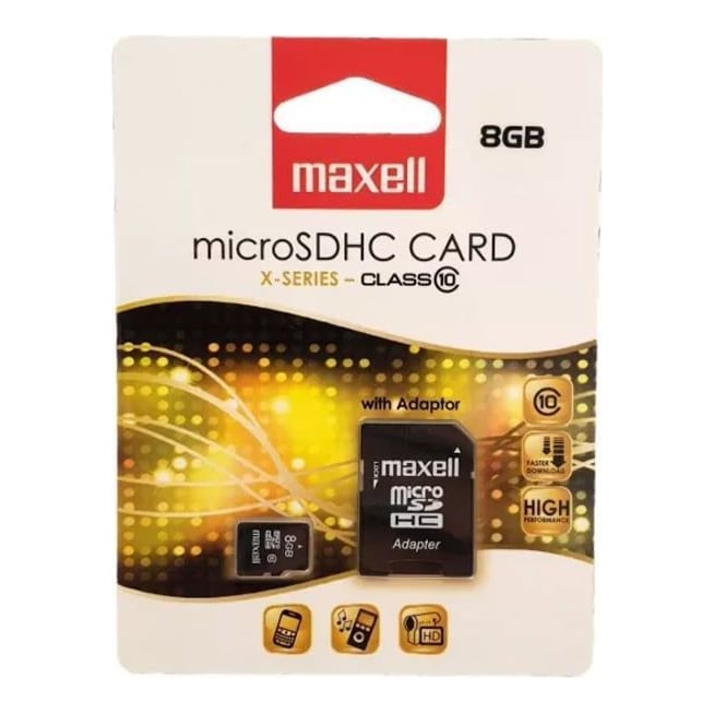 Memorie Micro Sdhc 8 GB CLS10 Cu Adaptor Maxell