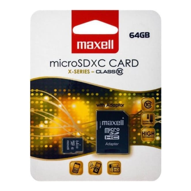 Memorie Micro Sdxc 64 GB CLS10 UHS-1 Cu Adaptor Maxell