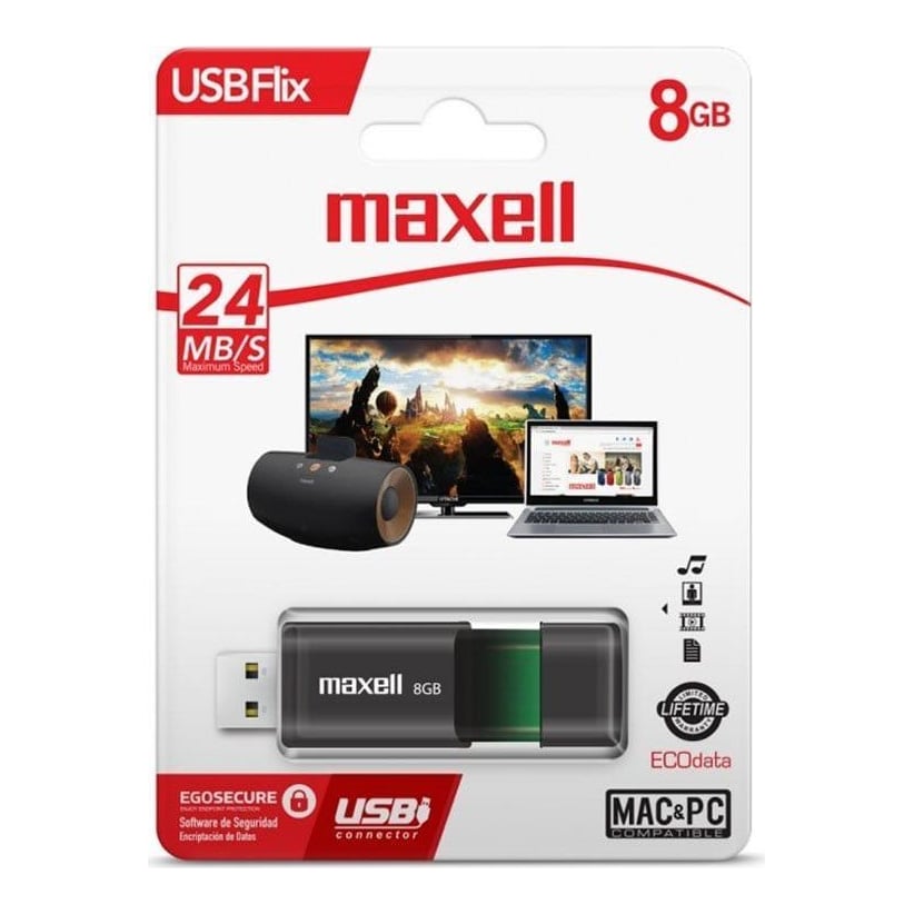 Memorie USB 8 GB Flix USB 2.0 Maxell