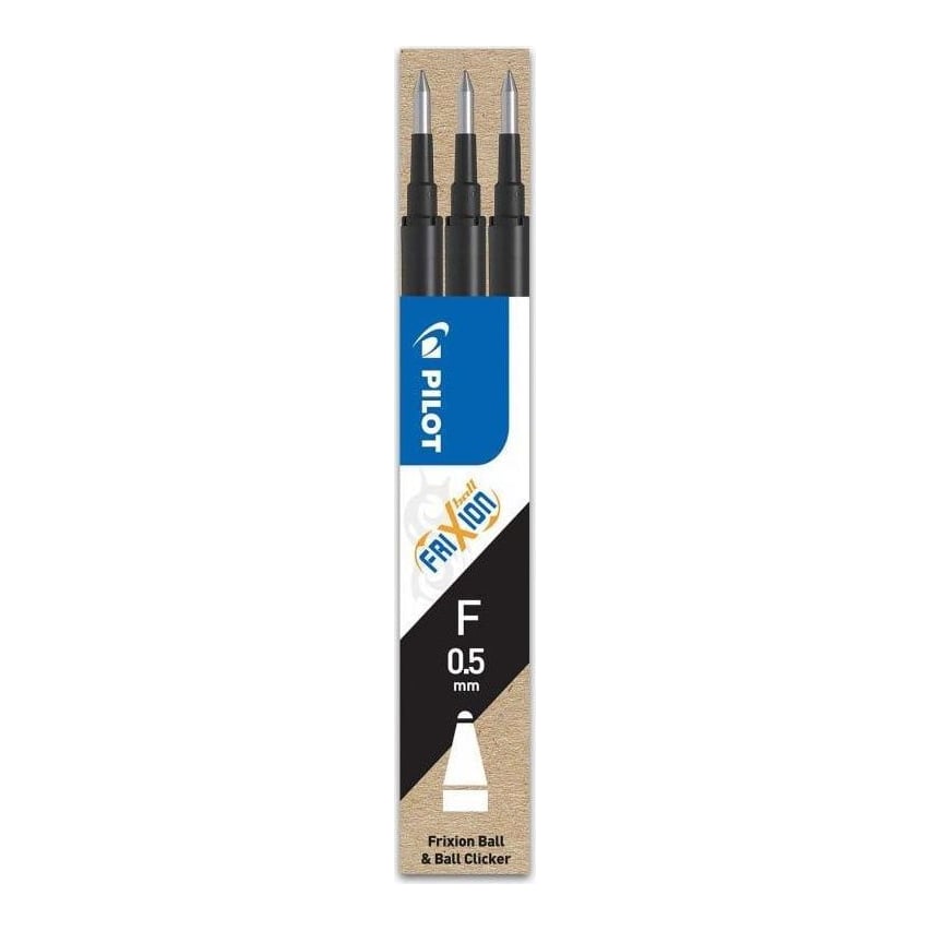 Mina Roller 0.5MM Neagra 3/Set Frixion Pilot