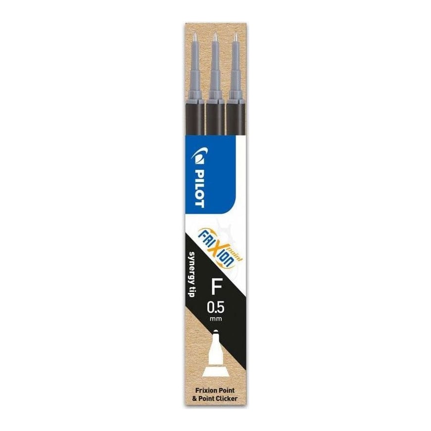 Mina Roller 0.5MM Neagra 3/Set Point Frixion Pilot