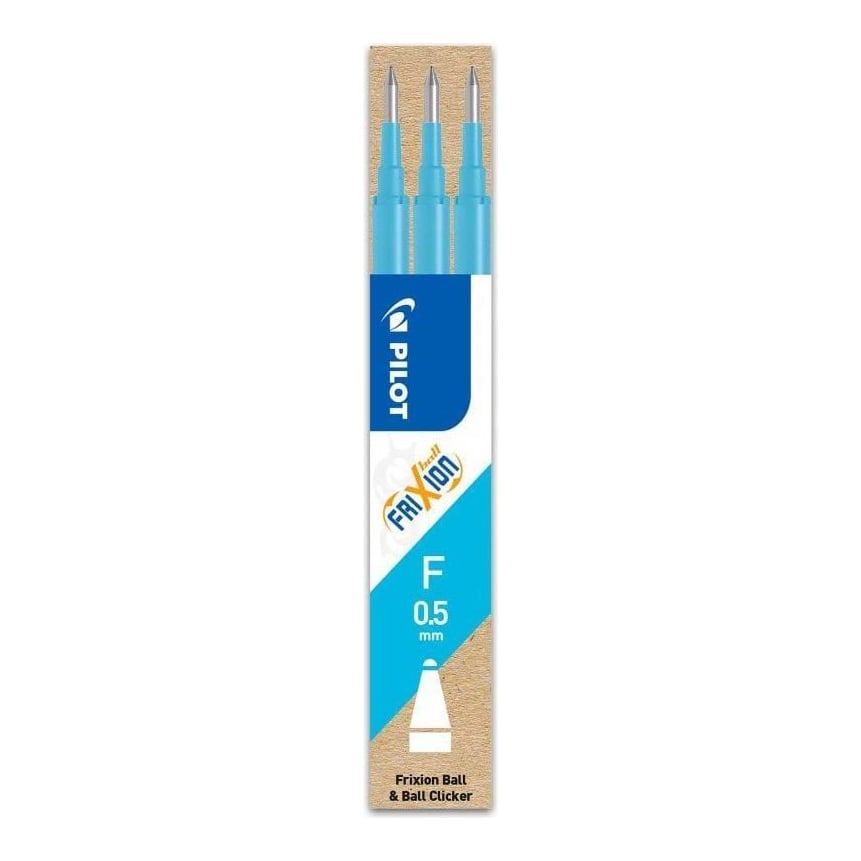 Mina Roller 0.5MM Albastru Deschis 3/Set Frixion Pilot