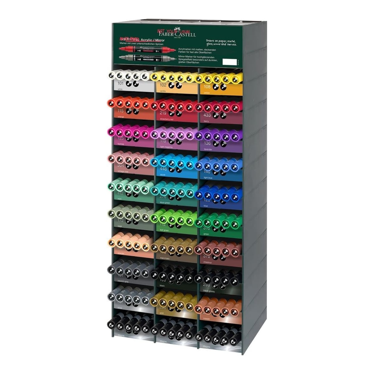 Modul Acrilic 150 Markere Acrilice Multimark Faber-castell
