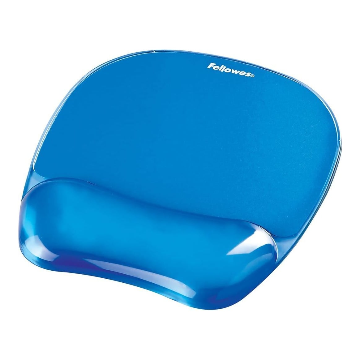 Mouse Pad Si Suport Incheieturi Albastru Gel Crystal Fellowes