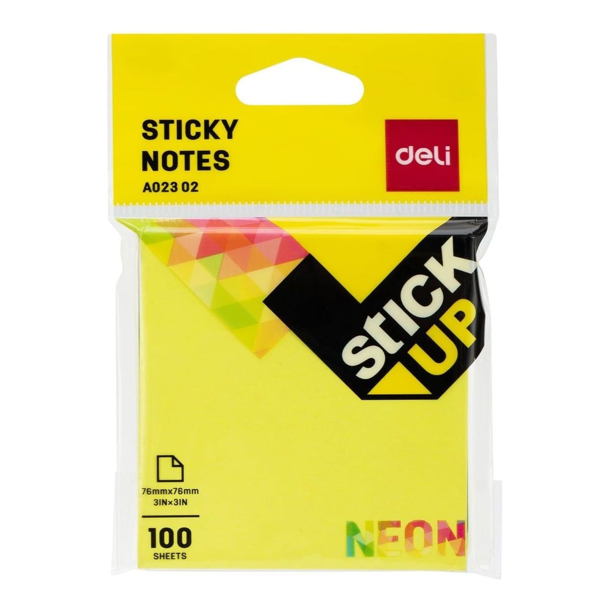 Notes Adeziv 76*76MM 100 File Neon Deli