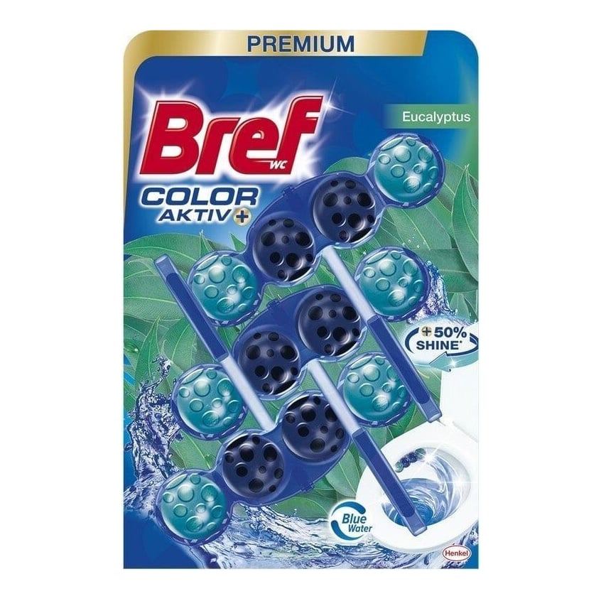 Odorizant Toaleta Cu Suport 50G 3/Set Bref Power Aktiv