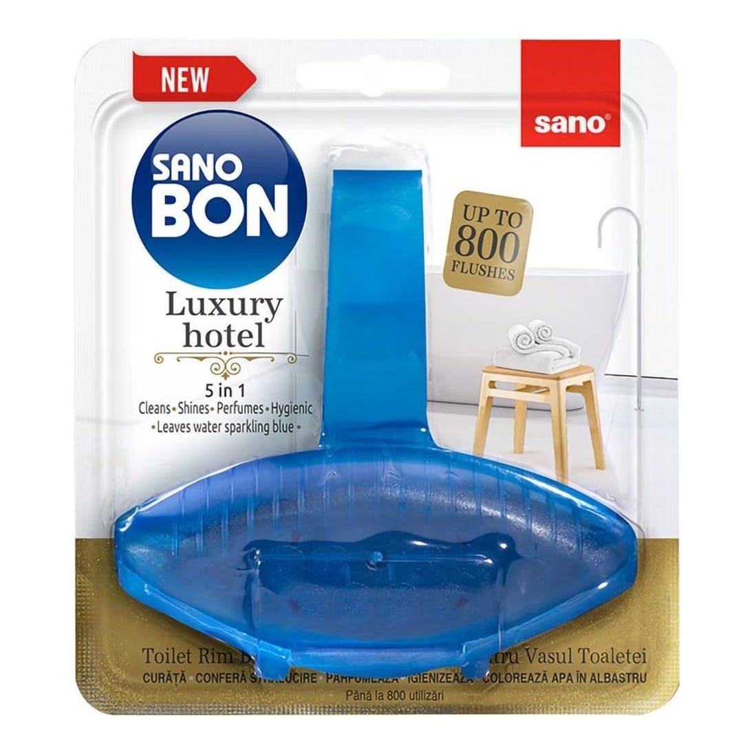 Odorizant Toaleta Cu Suport Luxury Hotel 5IN1 55G Sano Bon