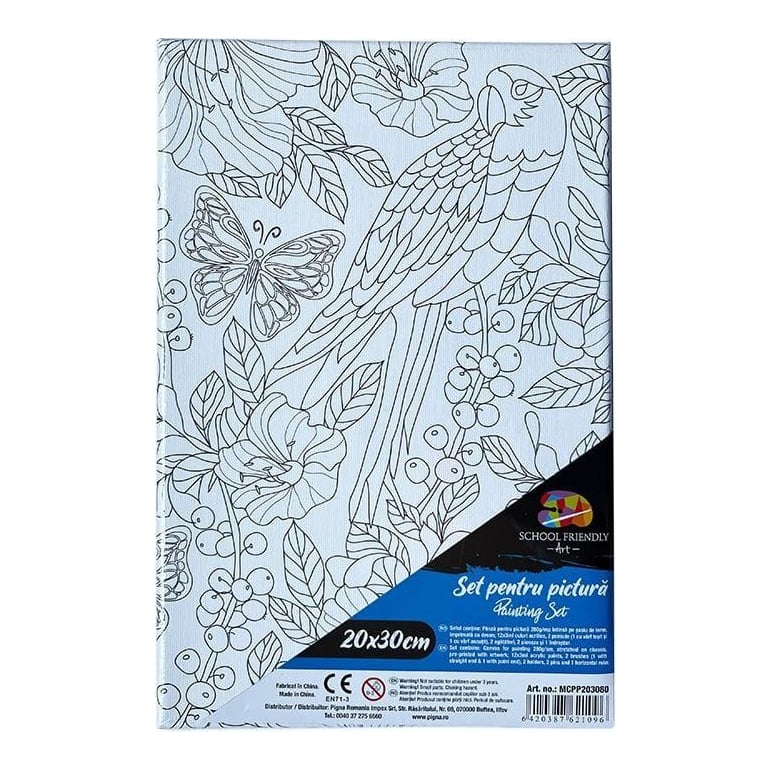 Panza Predesenata Pe Sasiu 20*30CM Papagal Sf Art Pigna