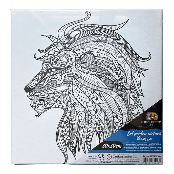 Panza Predesenata Pe Sasiu 30*30CM Mandale Leu Sf Art Pigna
