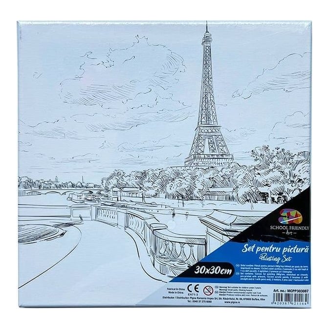 Panza Predesenata Pe Sasiu 30*30CM Paris Sf Art Pigna