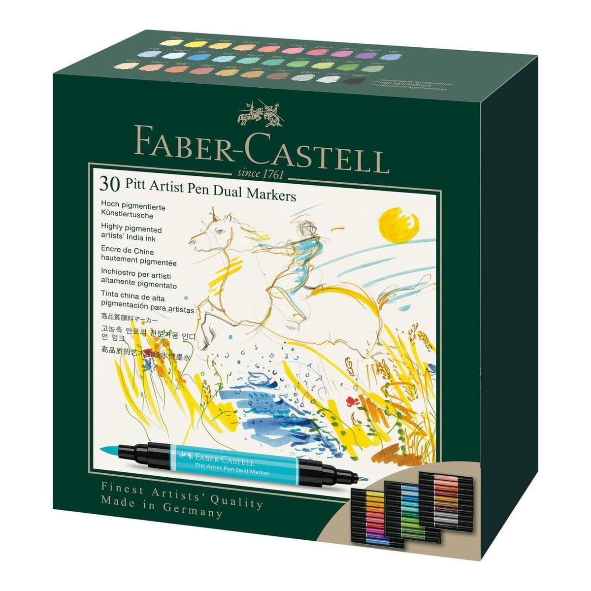 Pitt Artist Pen Dual Marker Set 30 Bucati Faber-castell