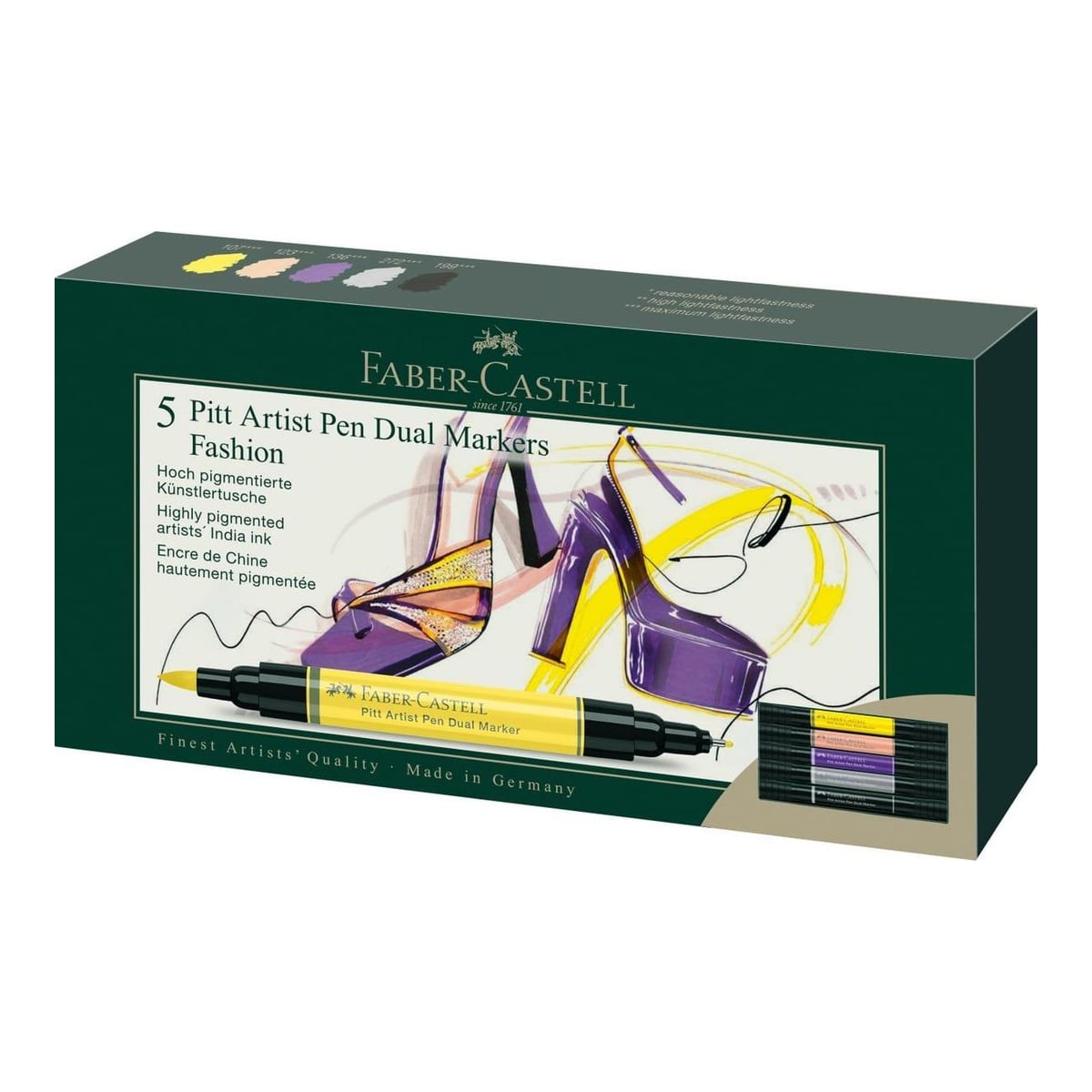 Pitt Artist Pen Dual Marker Set 5 Buc Fashion Faber-castell