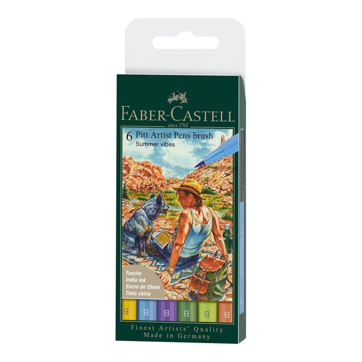 Pitt Artist Pen Set 6 Buc Culori Vara 2022 Faber-castell