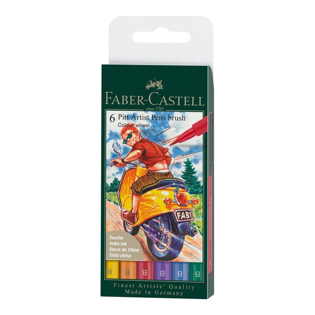 Pitt Artist Pen Set 6 Buc Culori De Baza 2022 Faber-castell