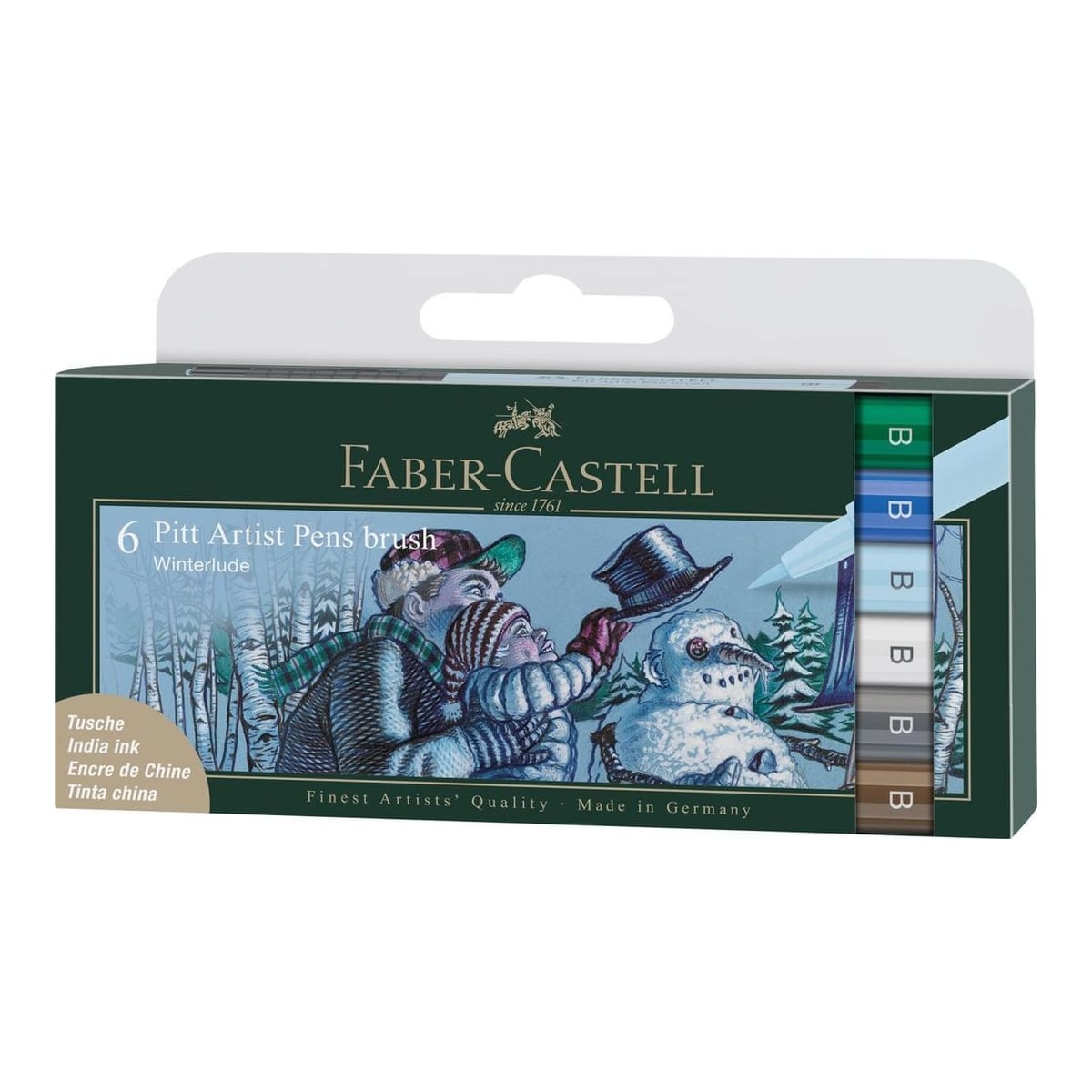 Pitt Artist Pen Set 6 Buc Culori Iarna 2022 Faber-castell