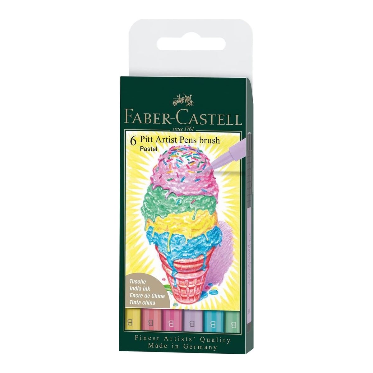 Pitt Artist Pen Set 6 Buc Pastel Faber-castell