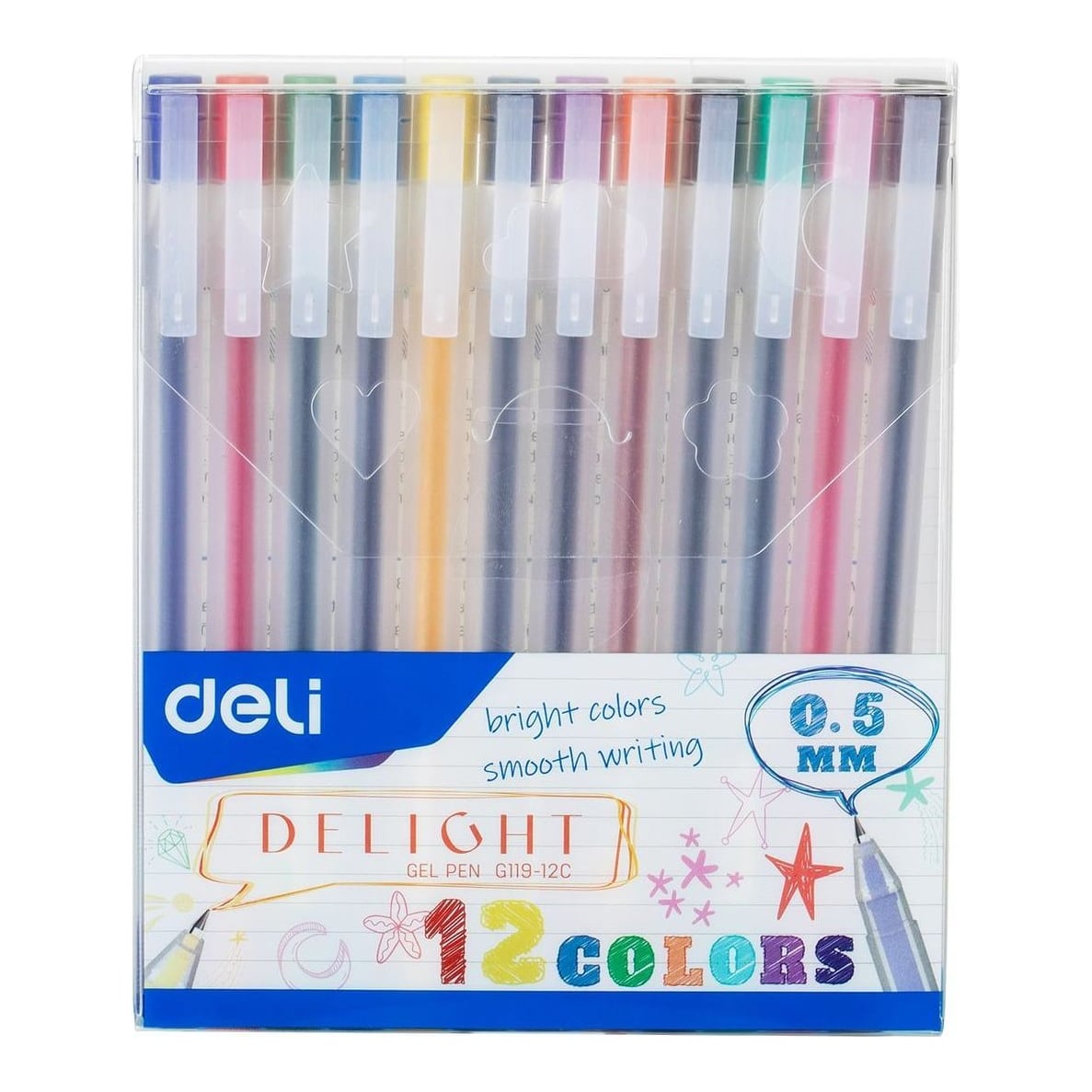 Pix Cu Gel 0.5MM Set 12 Culori Deli