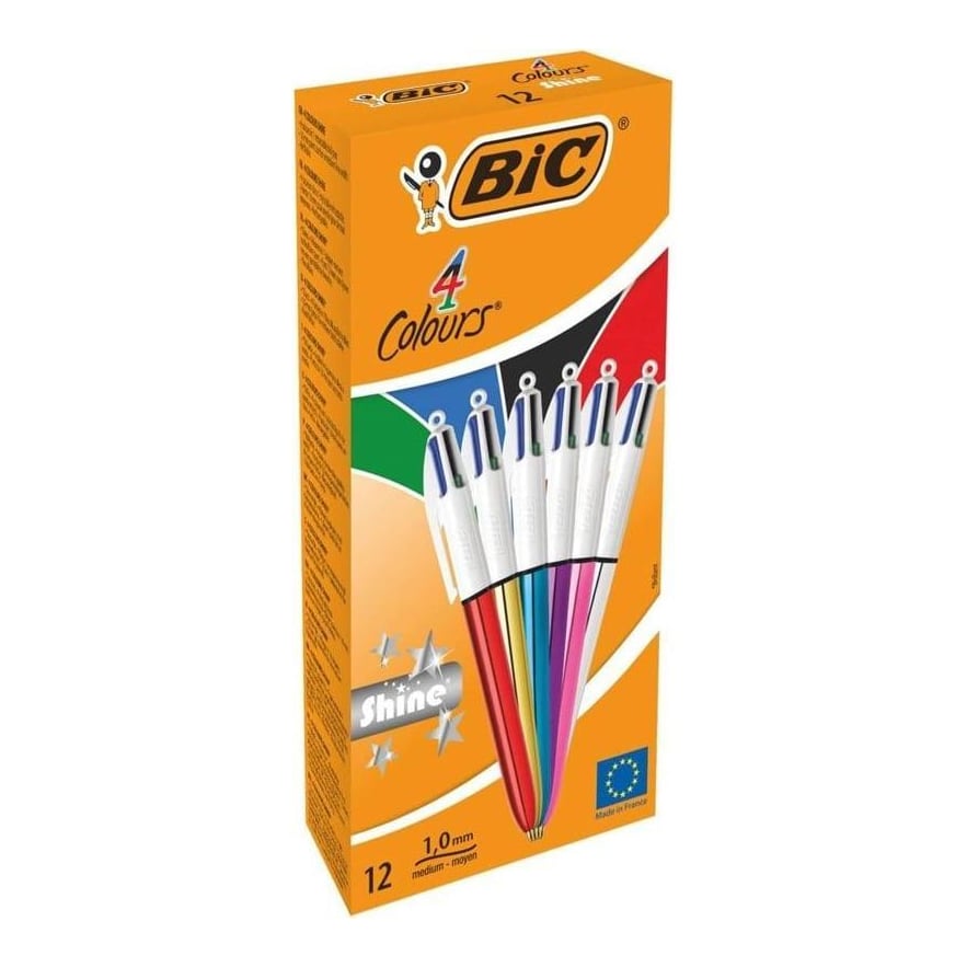 Pix Cu Mecanism 4 Culori Shine Bic