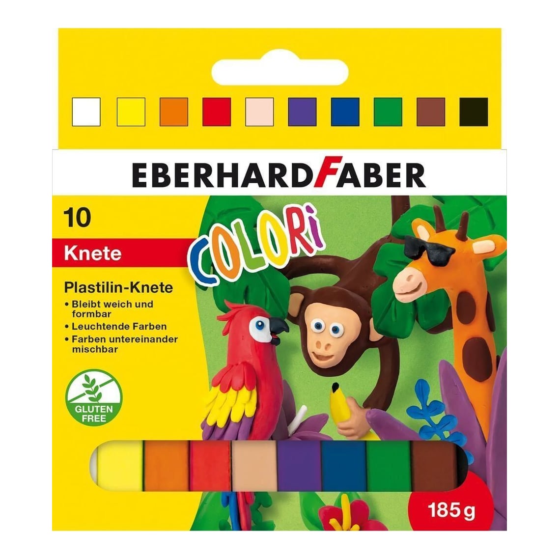 Plastilina 10 Culori 185G Eberhard Faber