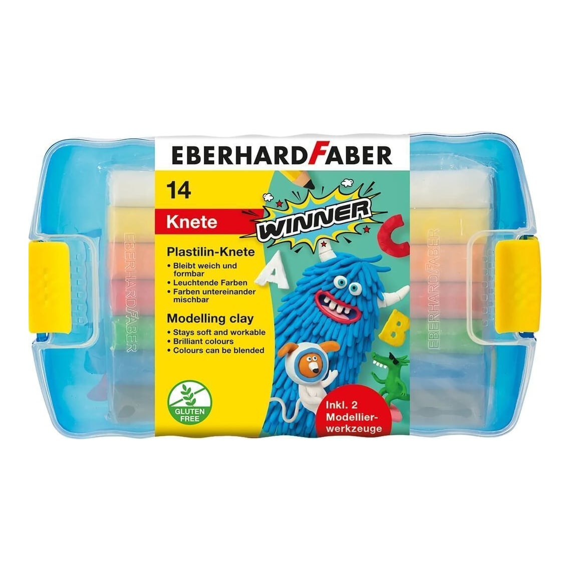 Plastilina 10 Culori Cutie Plastic Eberhard Faber