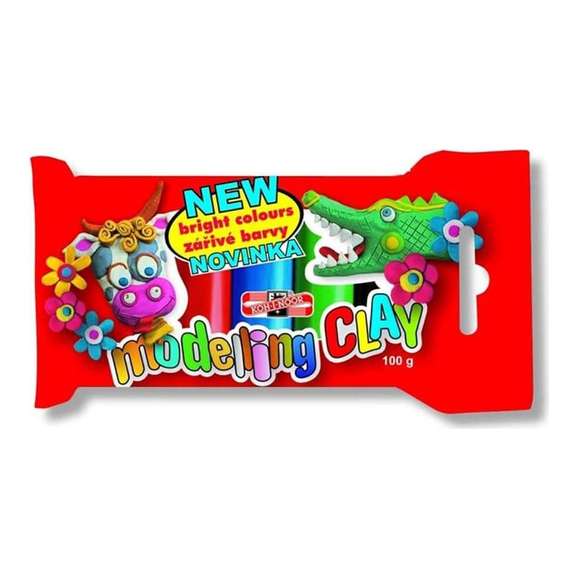 Plastilina 5 Culori 100G Koh-i-noor