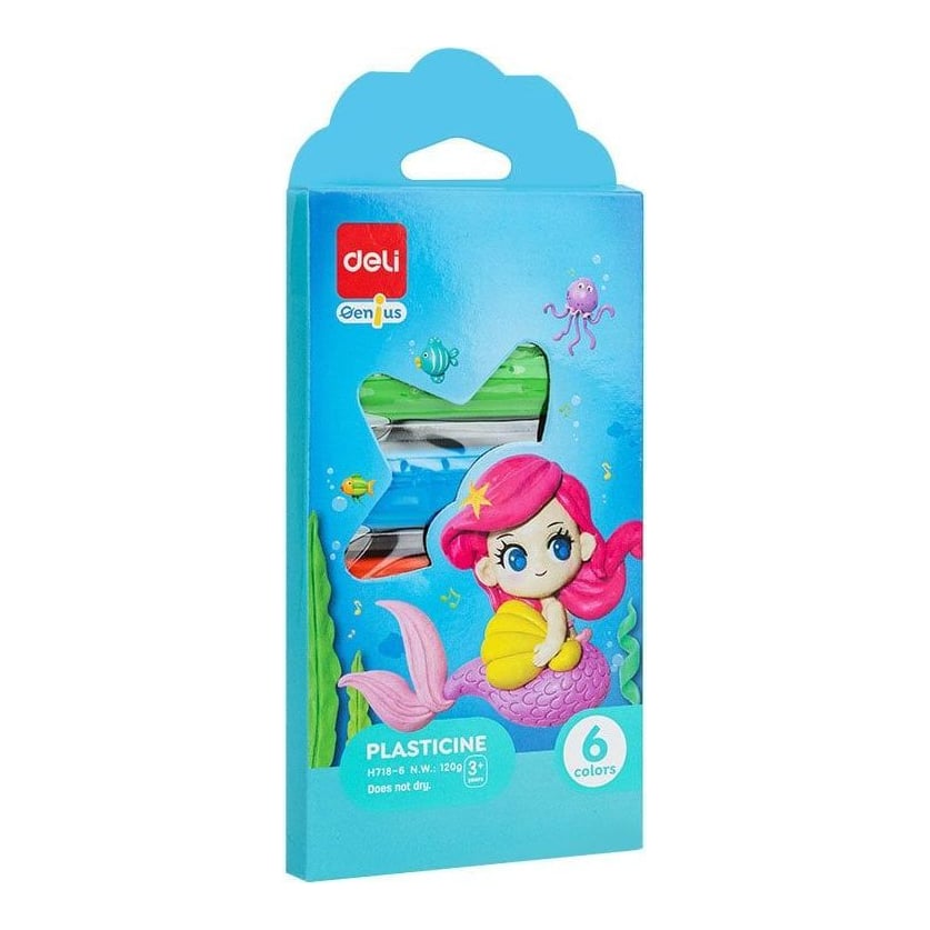 Plastilina 6 Culori 120G Cutie Carton Deli