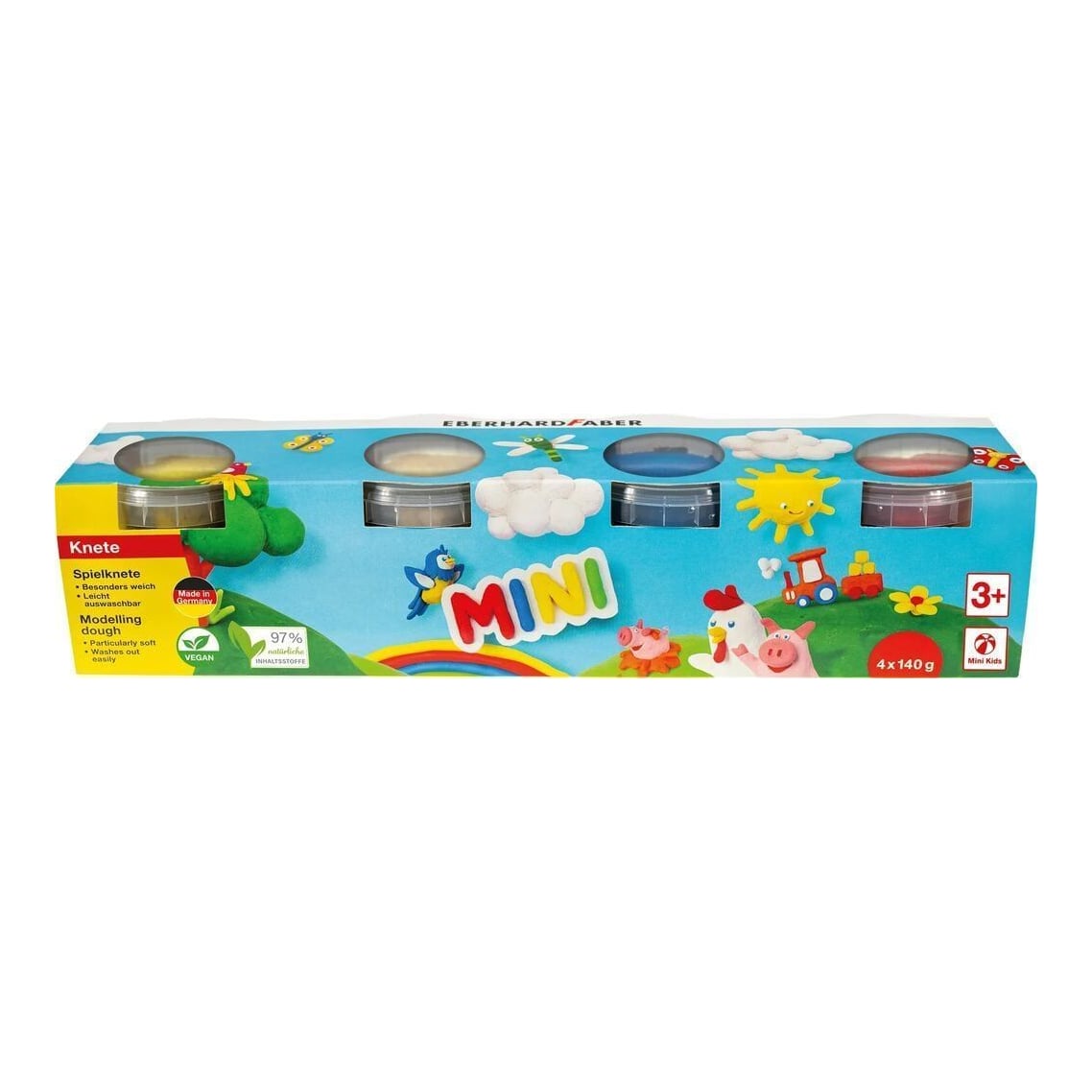Plastilina Modelaj 4CULORI Basic X 140G Eberhard Faber