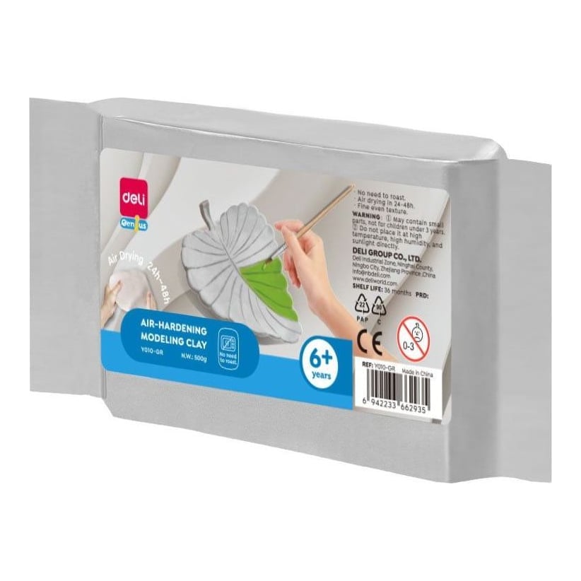 Plastilina Modelaj Gri 500G Deli