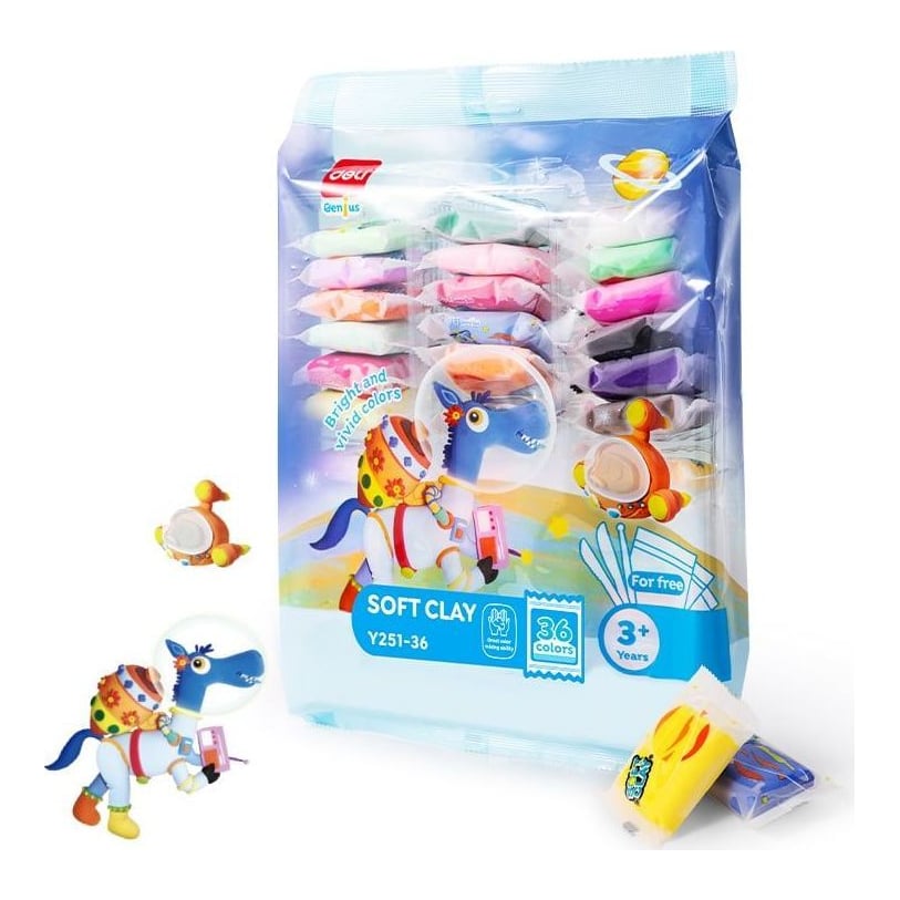 Plastilina Soft Clay 36 Culori 216G Deli