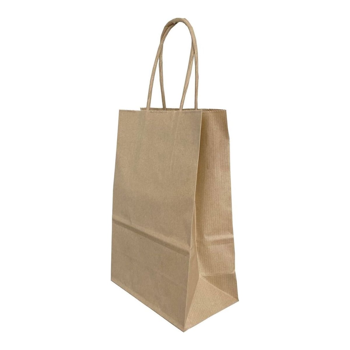 Punga Hartie Maner Rasucit 14 X 8 X 21 Cm Maro/Maro Papiroti
