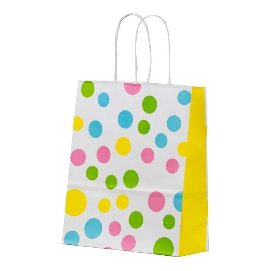 Punga Hartie Maner Rasucit 22 X 10 X 31 Cm Alb Confeti Papiroti