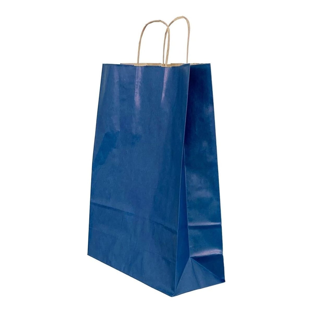 Punga Hartie Maner Rasucit 26 X 12 X 35 Cm Albastru Dungi/Maro Papiroti