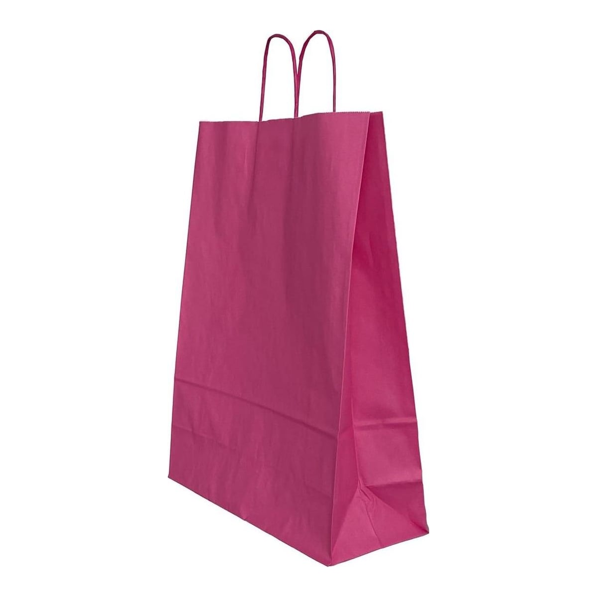 Punga Hartie Maner Rasucit 32 X 12 X 41 Cm Roz/Alb Papiroti